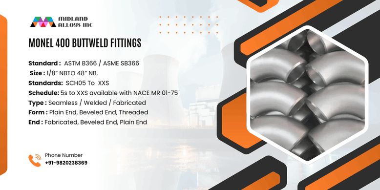 Monel 400 Buttweld Fittings