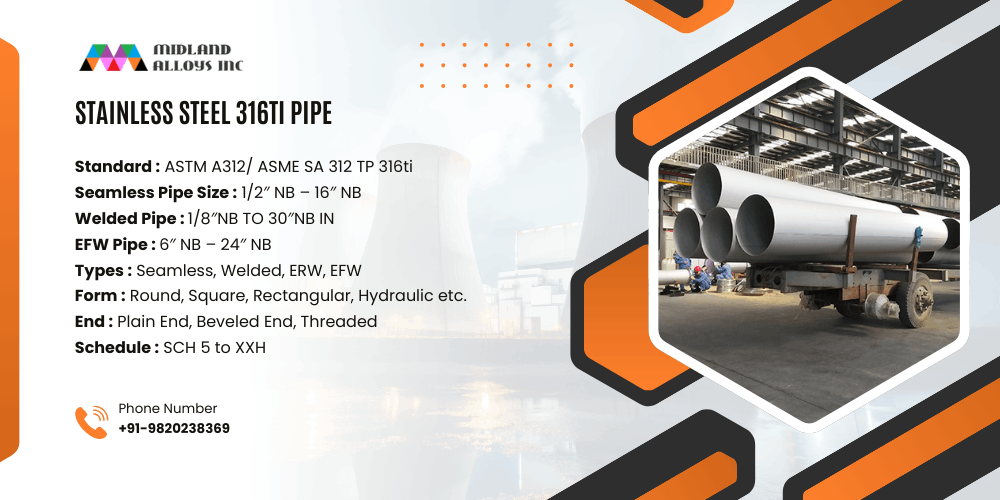 Specification of 316Ti Stainless Pipe