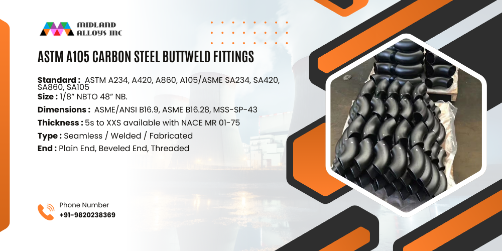 ASTM A105 Carbon Steel Buttweld Fittings