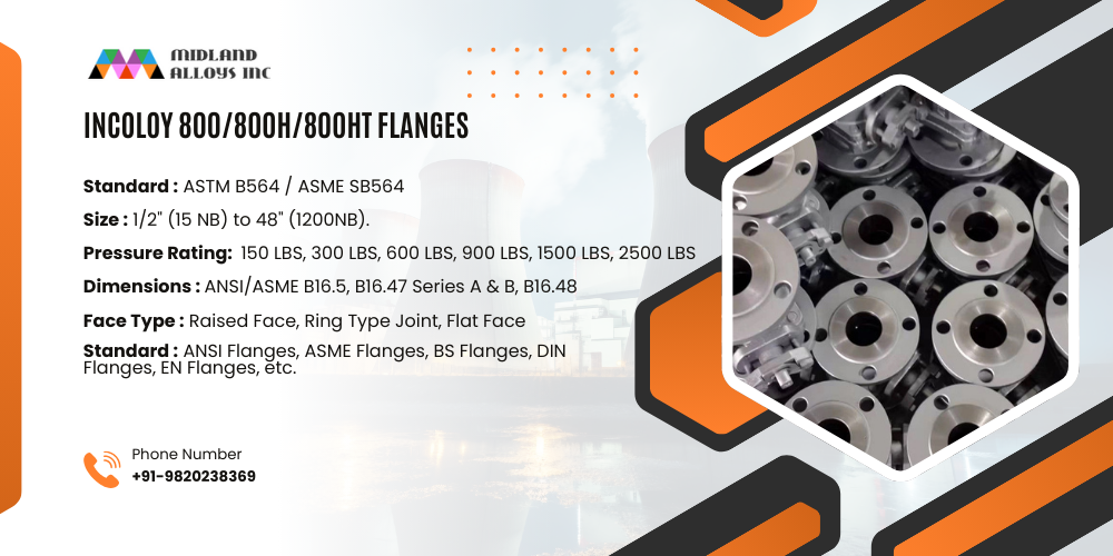 Incoloy 800/800H/800HT Flanges Specification