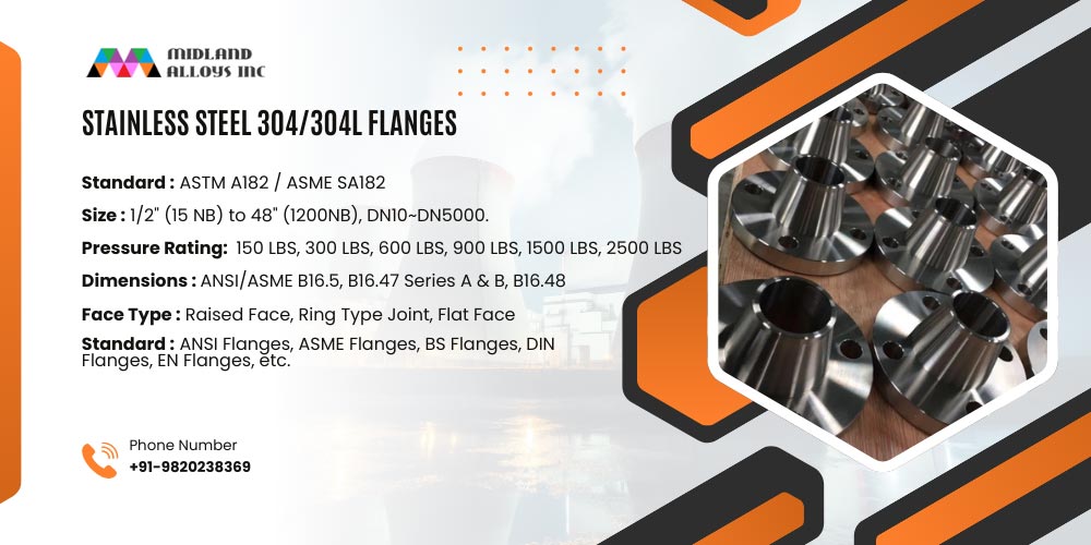 Stainless Steel 304/304L Flanges