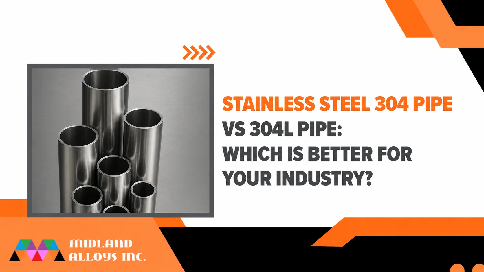 stainless steel 304 & 304l pipe